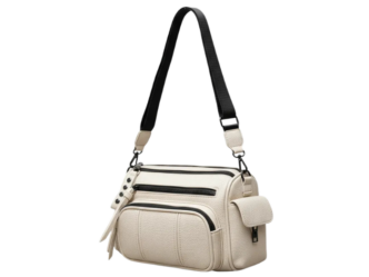 Cartera Bandolera Morral Pu Reforzado 5 Cierres