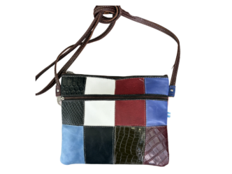 Cartera patch en cuero
